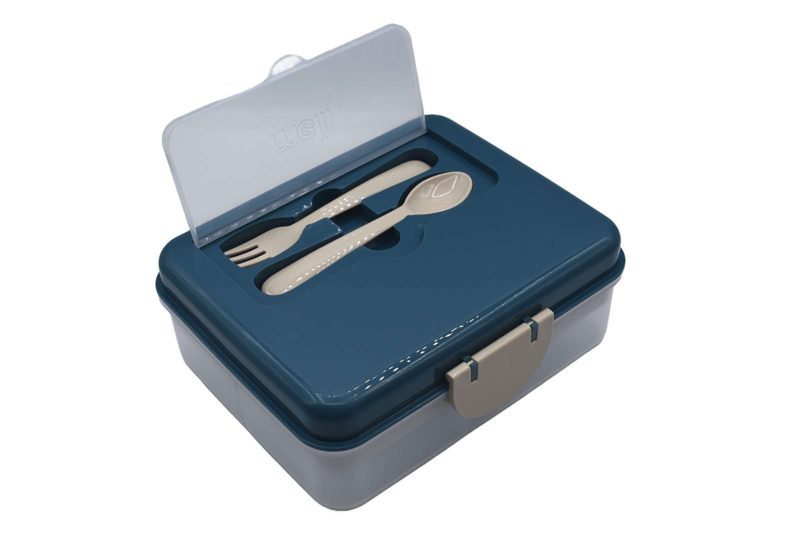 Melii Dvoupatrová krabička na svačinu 1446 ml - Luxe modrá/béžová