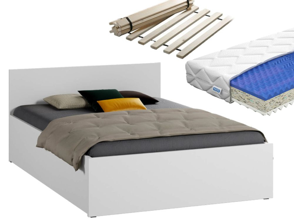 Magnat Vyvýšená postel Mary 140 x 200 cm + sendvičová matrace + rošt