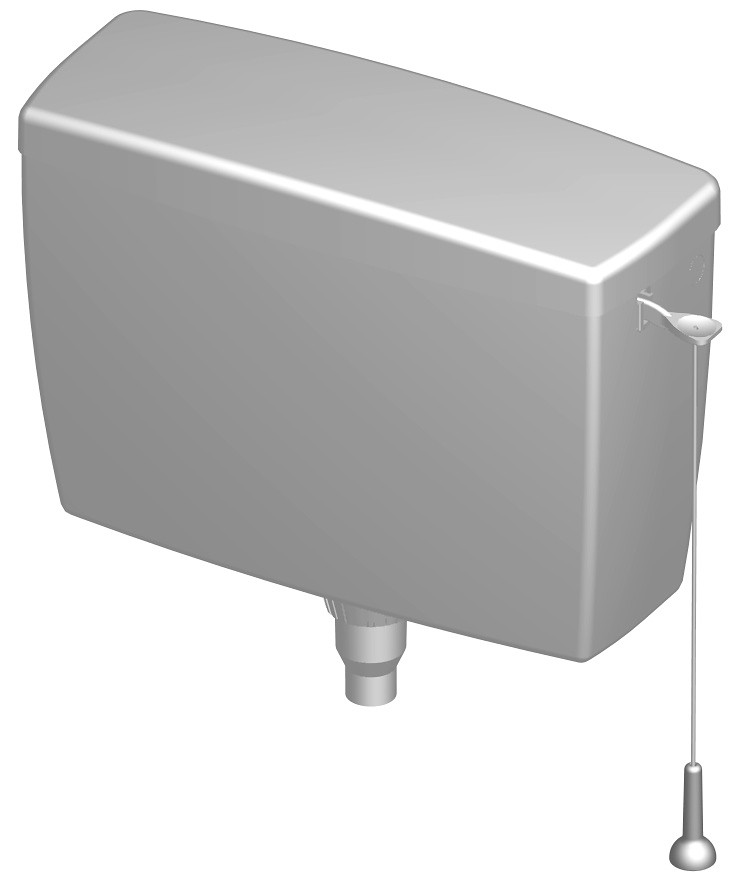 Slovarm SPLACHOVACÍ NÁDRŽ T2454 VYSOKOPOLOŽENÁ BÍLÁ T-2454 (417011)