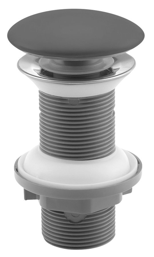 Isvea Umyvadlová výpust 5/4“, click-clack, keramická zátka, 20-70mm, antracit