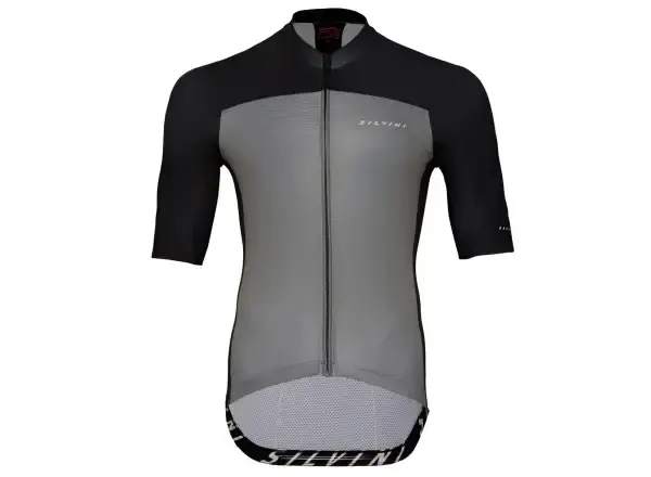 Silvini Stelvio pánský dres krátký rukáv Black/Ruby vel. L