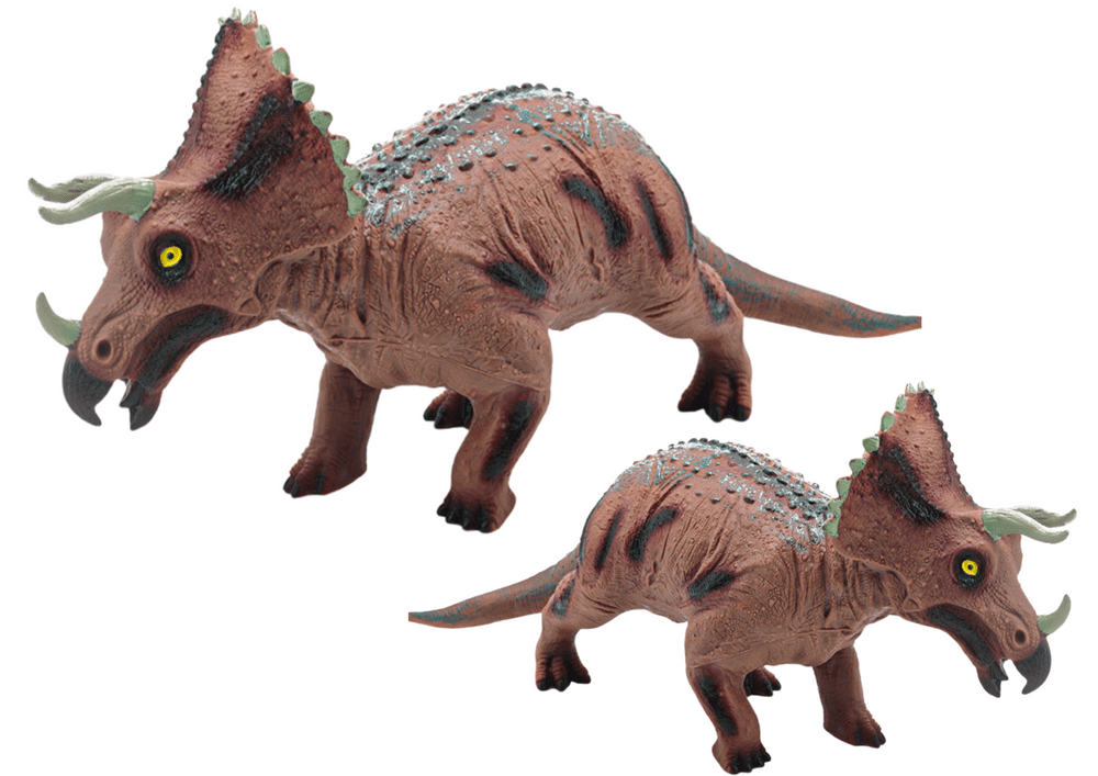 mamido Velká figurka dinosaurus Triceratops se zvuky 36 cm hnědá