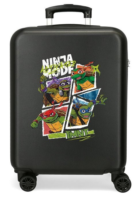 Nikelodeon Dětský kabinový kufr Ninja Turtles - 55 cm - černý - 34 L