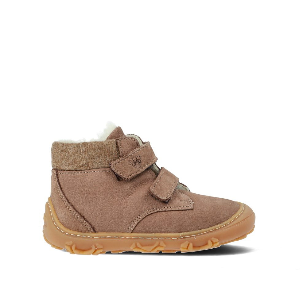 RICOSTA NICO Choco Dětské zimní zateplené barefoot boty - 25