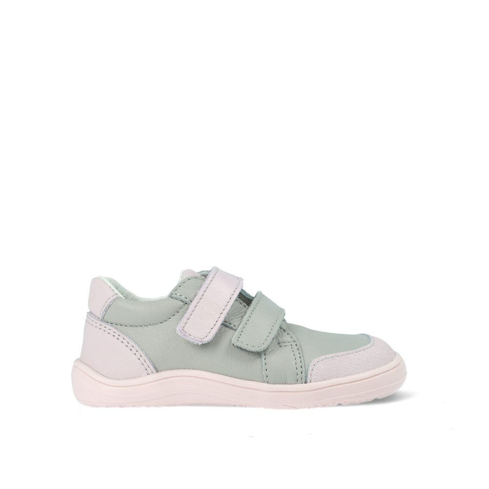 BABY BARE FEBO GO Grey Pink Asfaltico Dětské barefoot tenisky