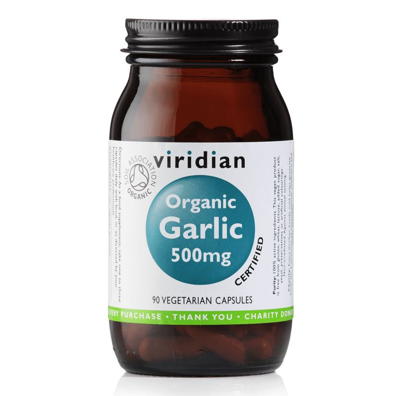 EXP 12.5.2024 Garlic 500mg 90 kapslí Organic (Česnek) - Viridian