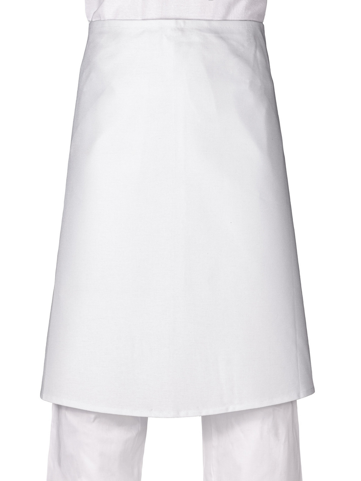 INZEP Zástěra řemeslnická do pasu, keprovka bílá 50