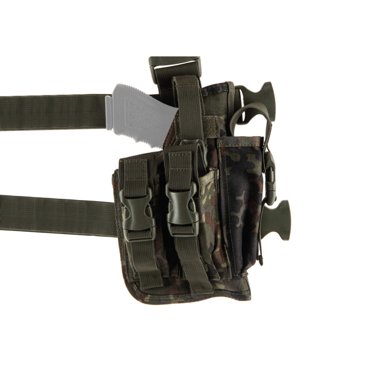 Taktický stehenní nosič Invader Gear SOF Holster - flecktarn