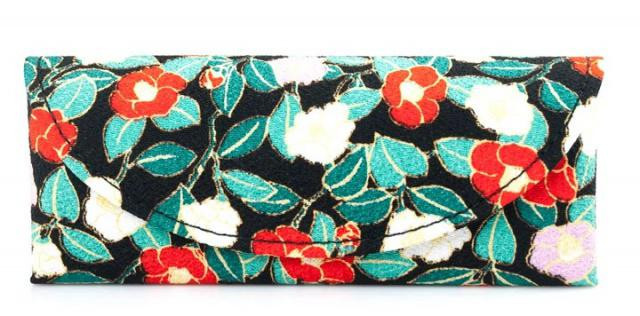 Japonské dámské pouzdro na brýle Green Flower I