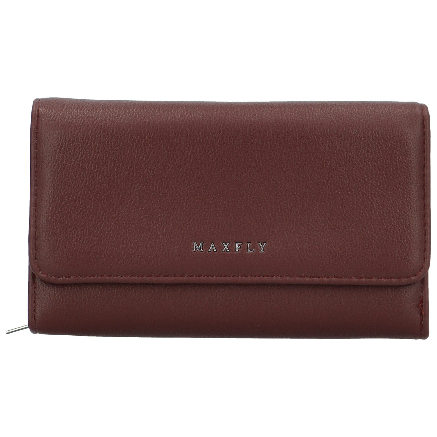 Stylová dámská koženková peněženka MaxFly Ennio, vínová