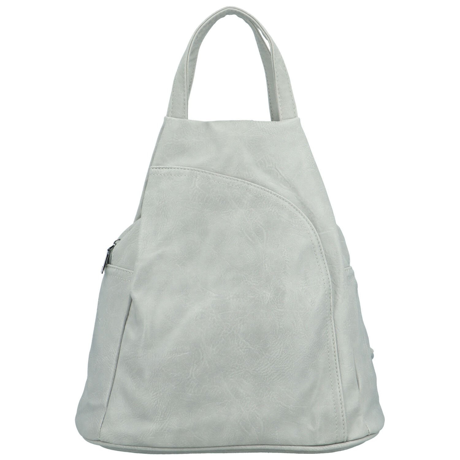 Stylový dámský koženkový batůžek Vayos, šedý