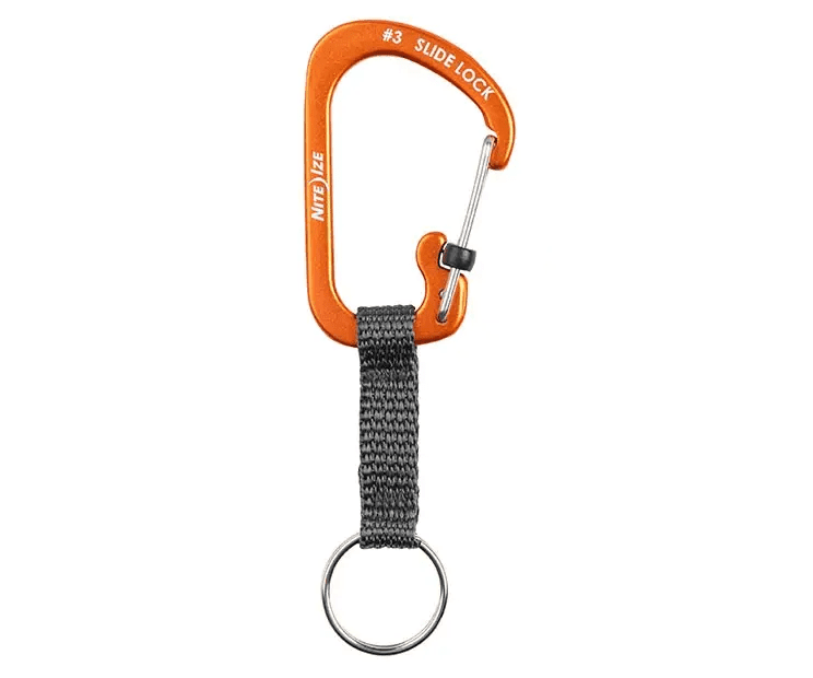 Klíčenka SlideLock Key Ring Aluminum - oranžová