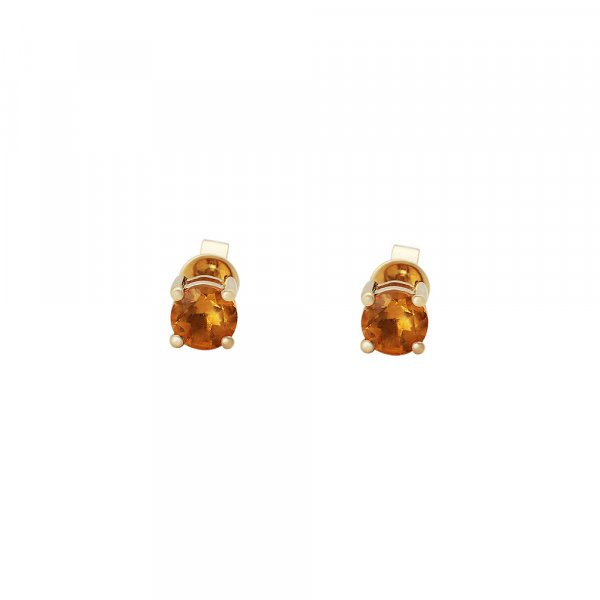 Náušnice s citrínem 234-772-13733C 1.35g