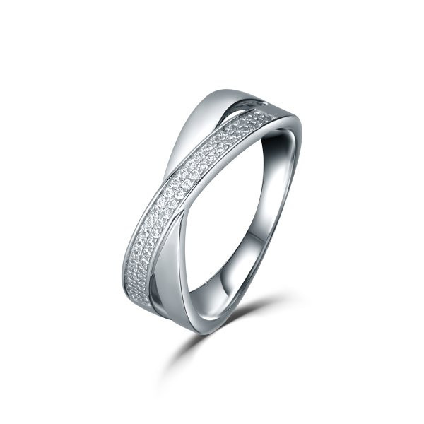 Prsten se syntetickými kameny 126-404-9047 50