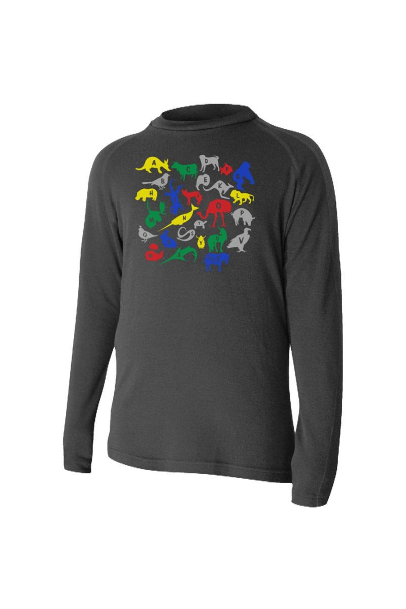 Lasting HARO 9090 černá Vlněné Merino triko s tiskem Velikost: 110 8595067820583