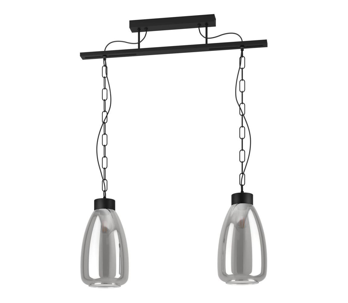 Eglo Eglo 43395 - Lustr na řetězu BRICKFIELD 2xE27/40W/230V