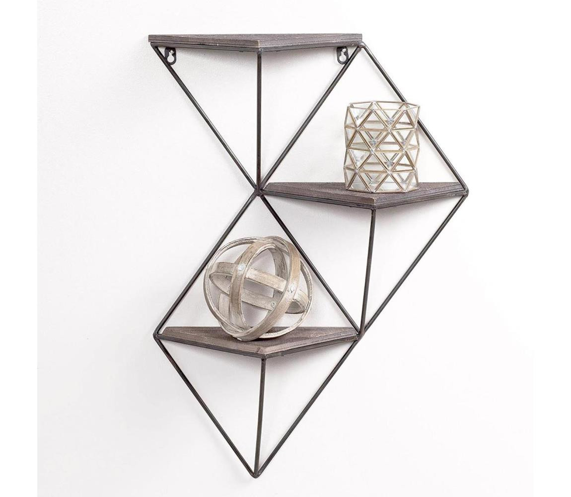 Nástěnná police 34x45 cm smrk