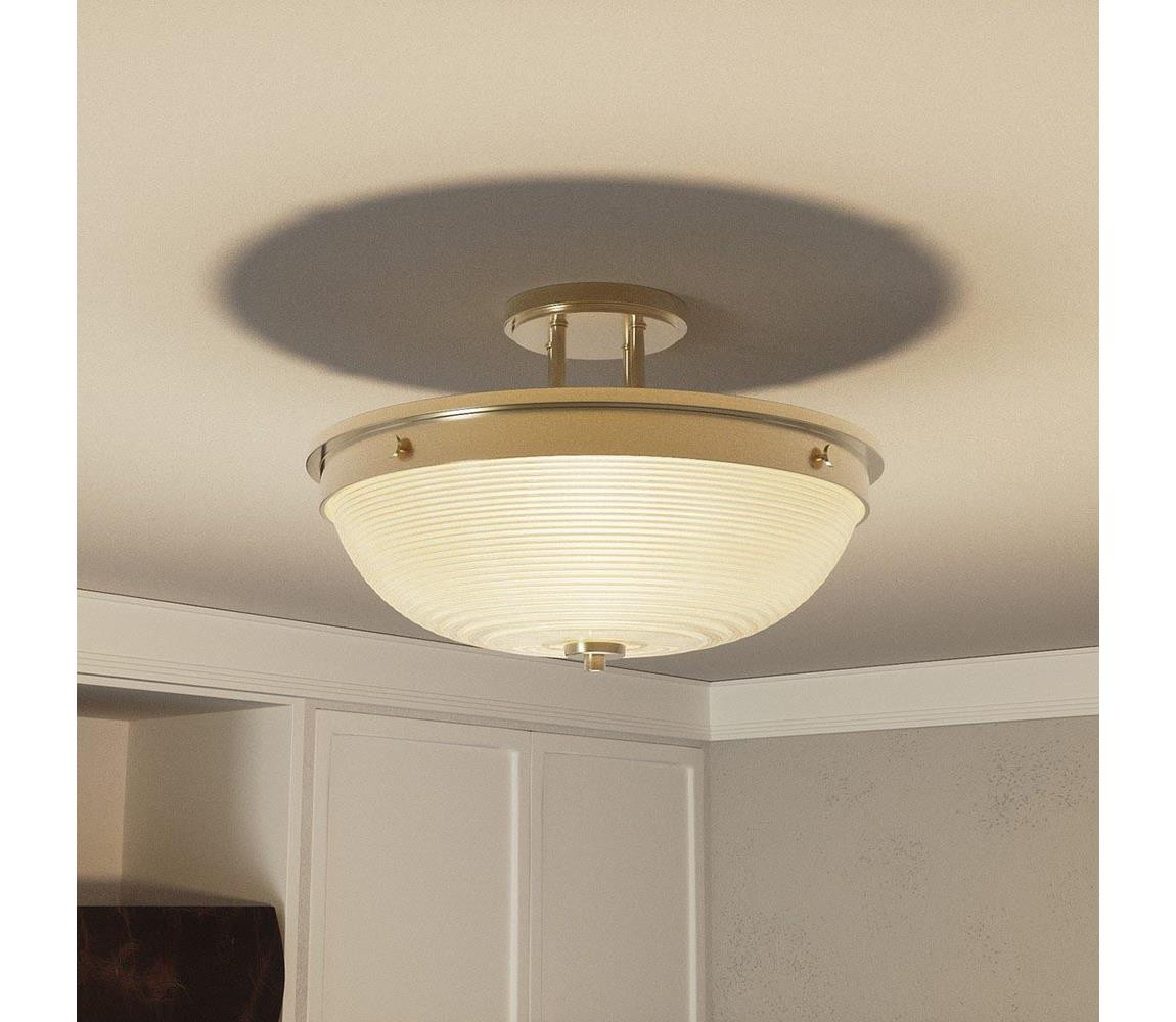 Elstead Quoizel QZ-MANTLE-SF-WS - Přisazený lustr MANTLE 2xE27/60W/230V mosaz