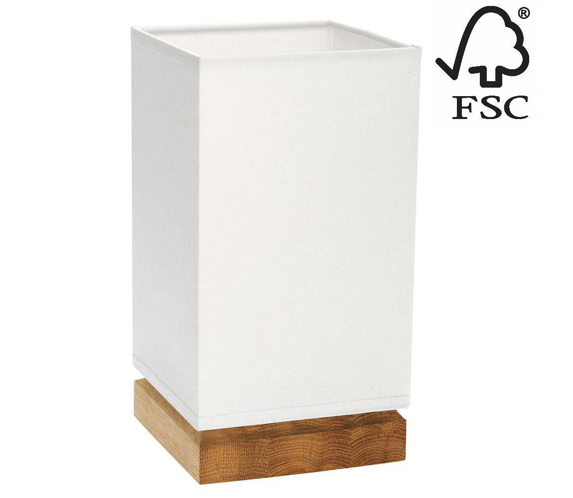 DO70771174 - Stolní lampa FIRE 1xE27/25W/230V dub/bílá