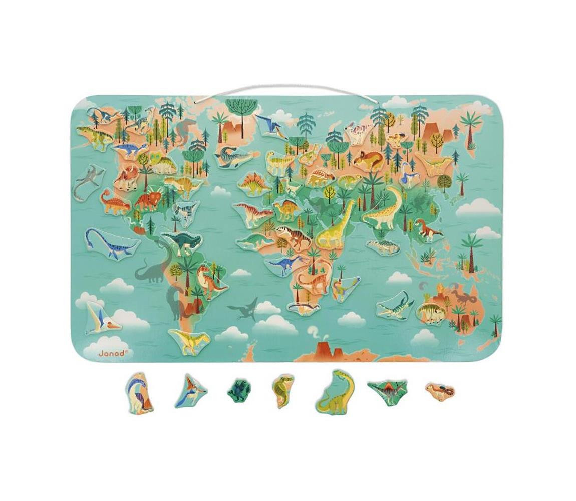 Janod Janod - Magnetická mapa dinosauři