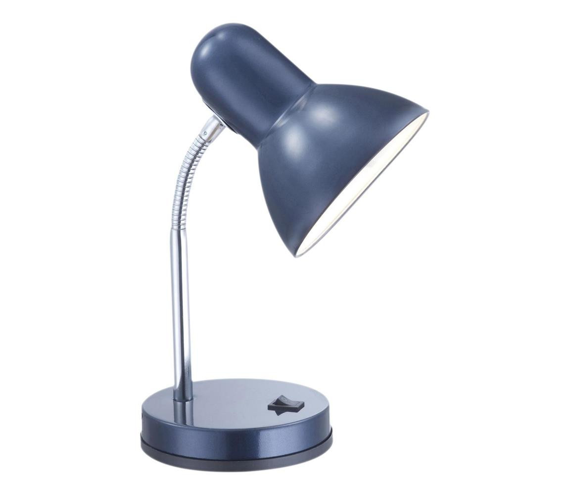 Globo Globo 2486 - Stolní lampa BASIC 1xE27/40W/230V modrá