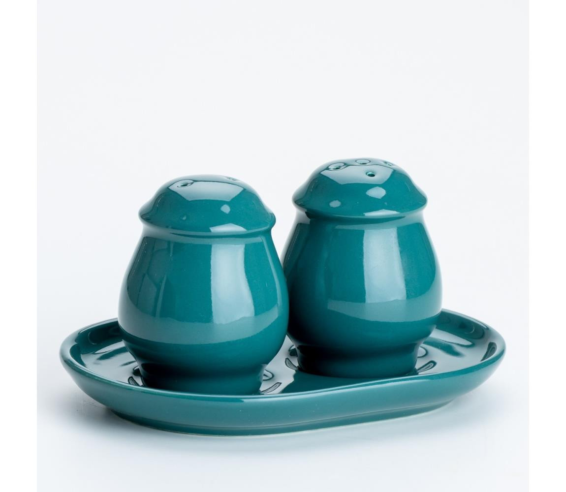 Keramická souprava na pepř a sůl tyrkysová