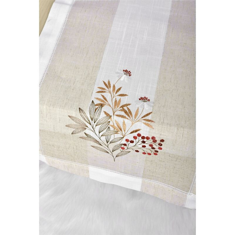 Ubrus celoroční, Hlohyně, bílo béžový 35 x 50 cm