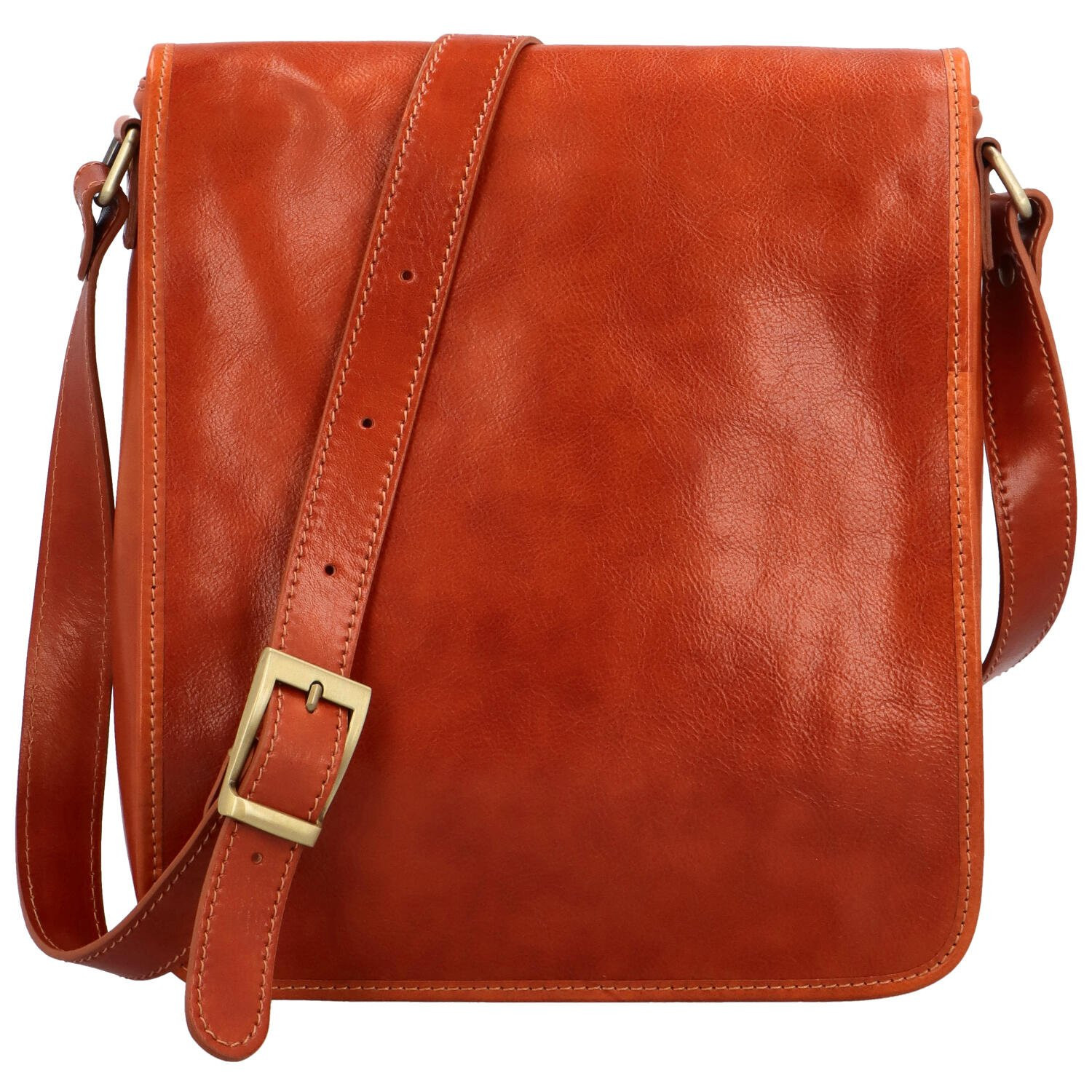 Pánská kožená taška koňaková - Delami Jamiss koňak