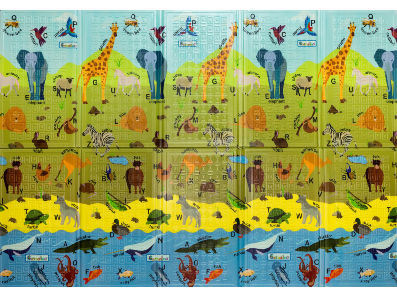 Casmatino Dětská skládací podložka ABC Animals