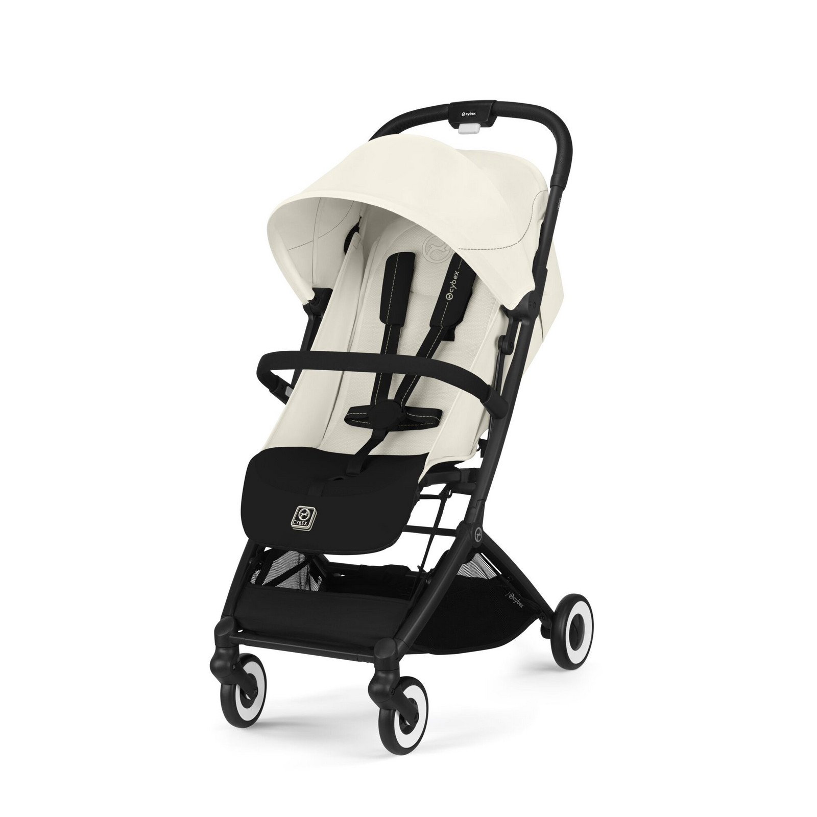 Cybex ORFEO BLACK Canvas White | light beige 2025