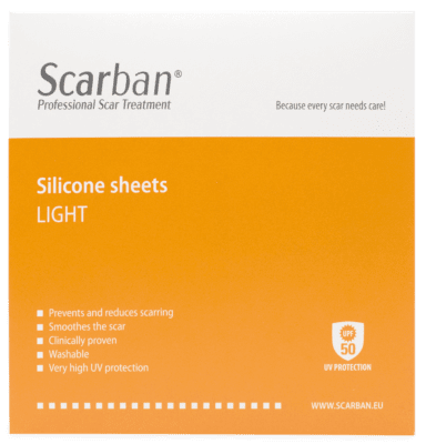 Silikonová náplast na jizvy SCARBAN Light Velikost: 5 x 7,5 cm
