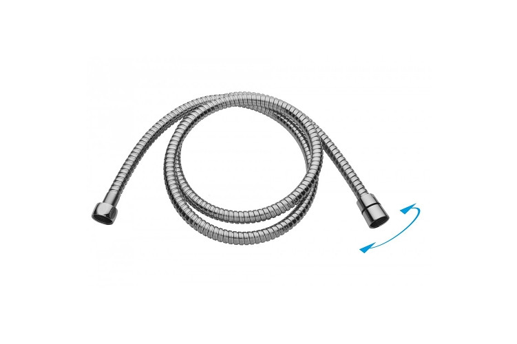 Sanitary Sprchová dvouzámková hadice 150 cm Anti Twist s otočnou koncovkou - kvalitní provedení (hs06)