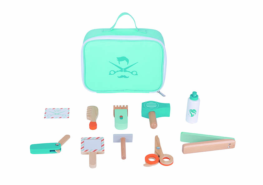 Mamido Mamido Dřevěná kadeřnická sada Barber pro děti