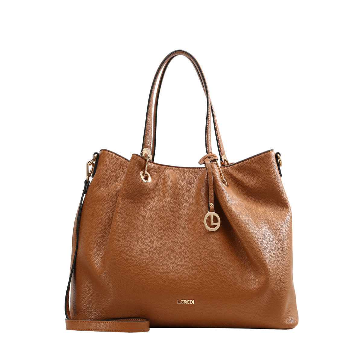 L.credi dámská stylová kabelka - koňaková - One size