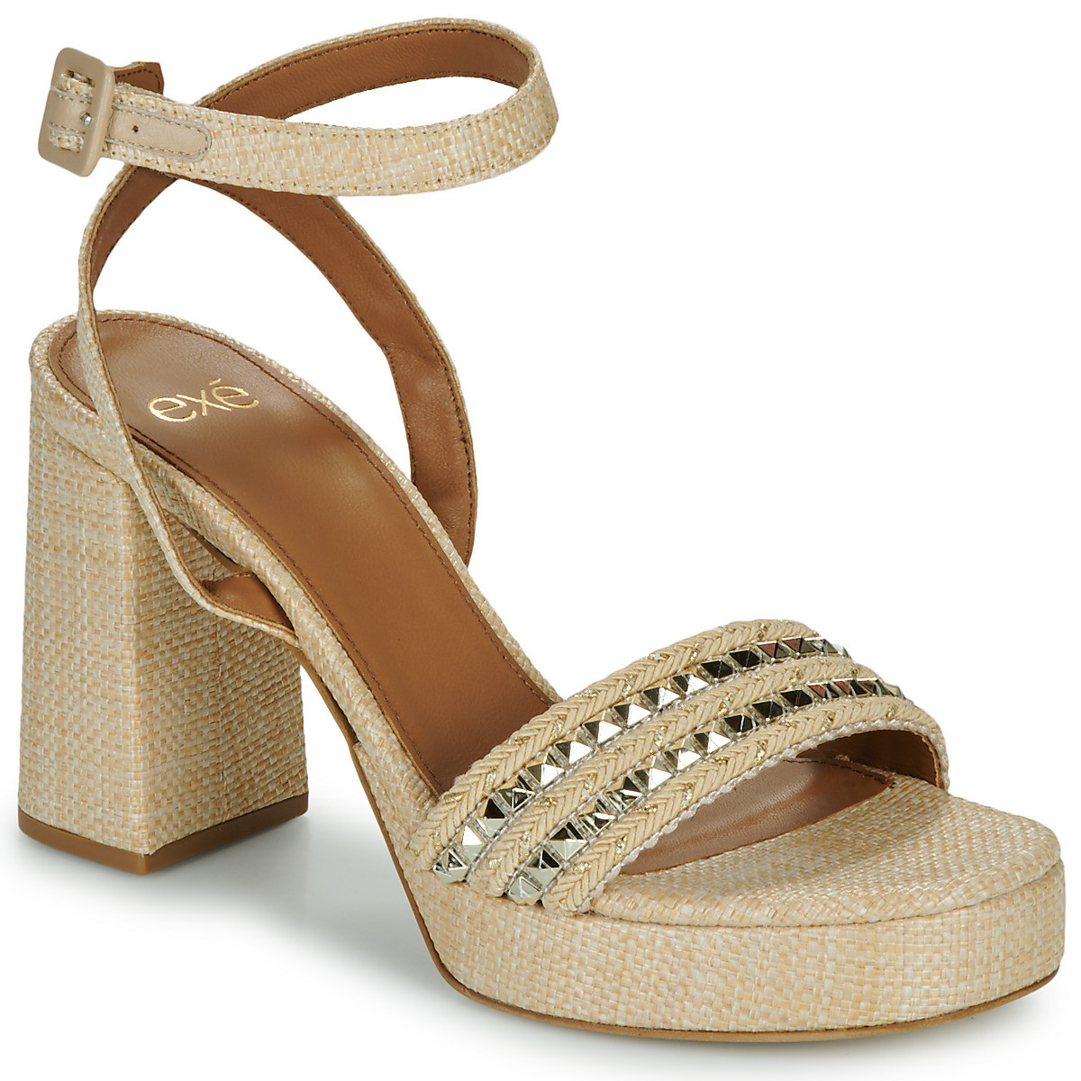 Exé Shoes  619-ANCONA-RAFFIA-BEIGE-GOLD  Béžová