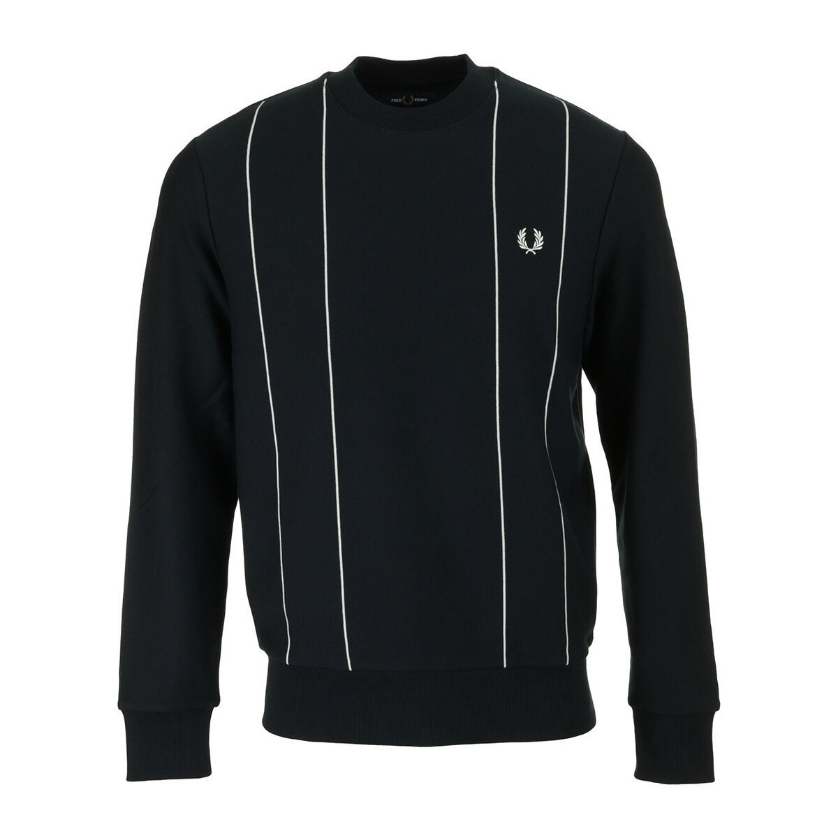 Fred Perry  Pinstripe Sweatshirt  Modrá