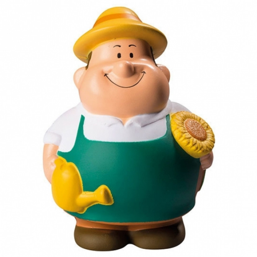 Antistresový míček Squeezies Zahradník - zelený-bílý