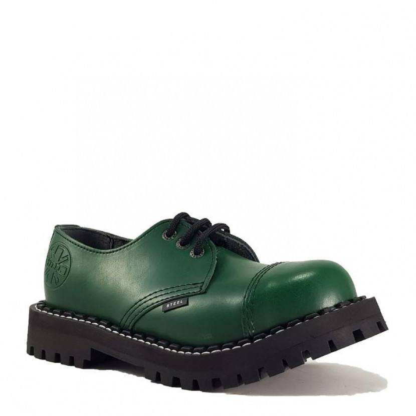 Boty Steel 3-dírkové - zelené, 46