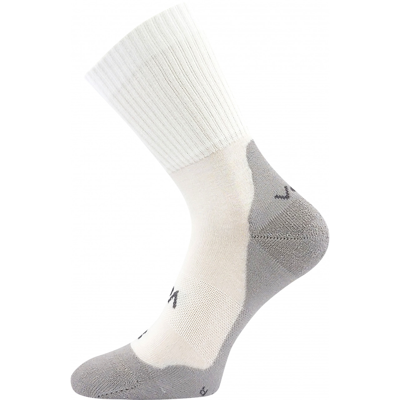 Ponožky unisex slabé VoXX Barefootan Froté - bílé-šedé, 35-38