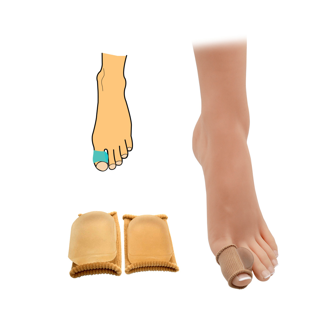 Korektor HealMed Tubus 1 pár - hnědý