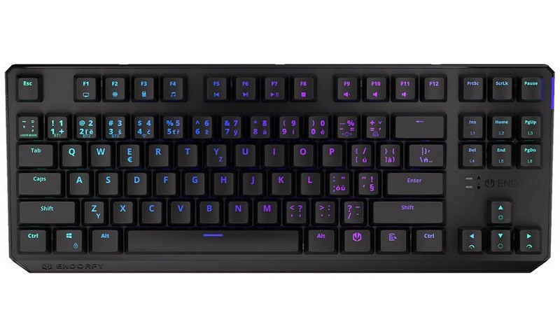 Endorfy herní klávesnice Thock TKL Wireless Black/USB/ Kaihl black/ černá / bezdrátová / US layout / mechanická /
