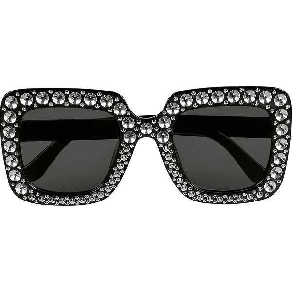 Brýle černé s kamínky