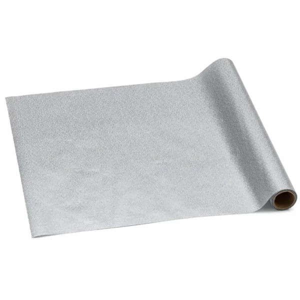 Šerpa dekorativní na stůl stříbrná 36x300cm