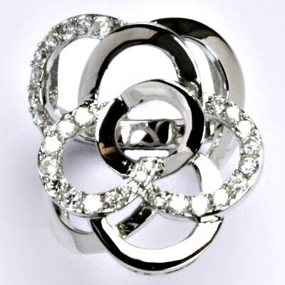 Stříbrný prsten s čirými zirkony,prsten ze stříbra,váha 7,01 g