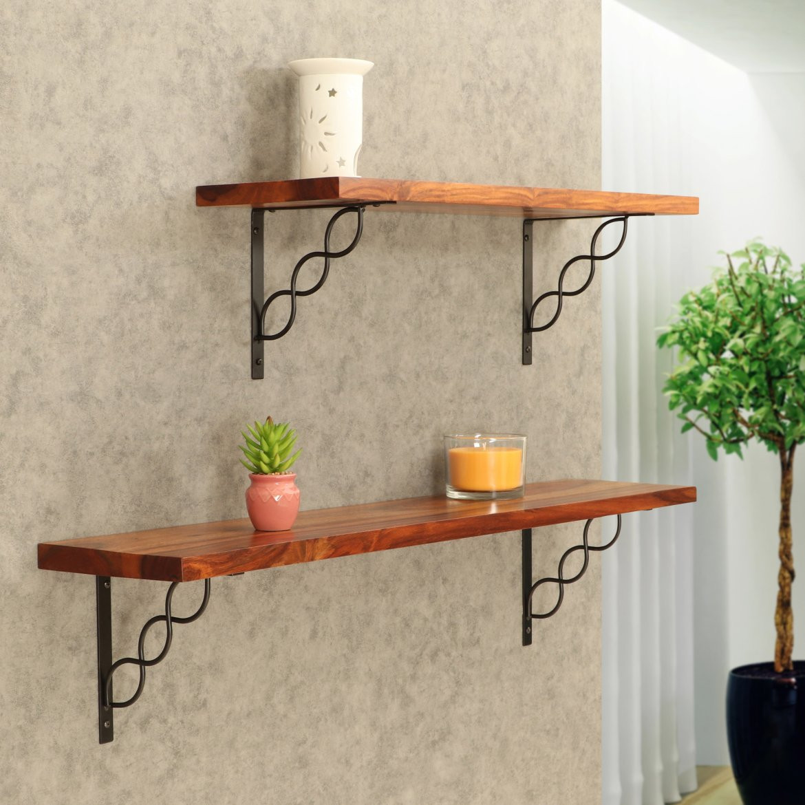 indickynabytek.cz - Police na zeď s konzolí Luna