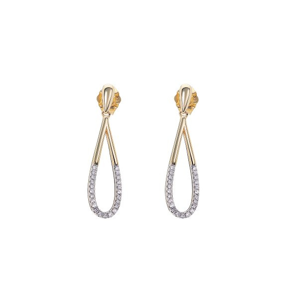 Náušnice s brilianty 234-436-159600 2.30g