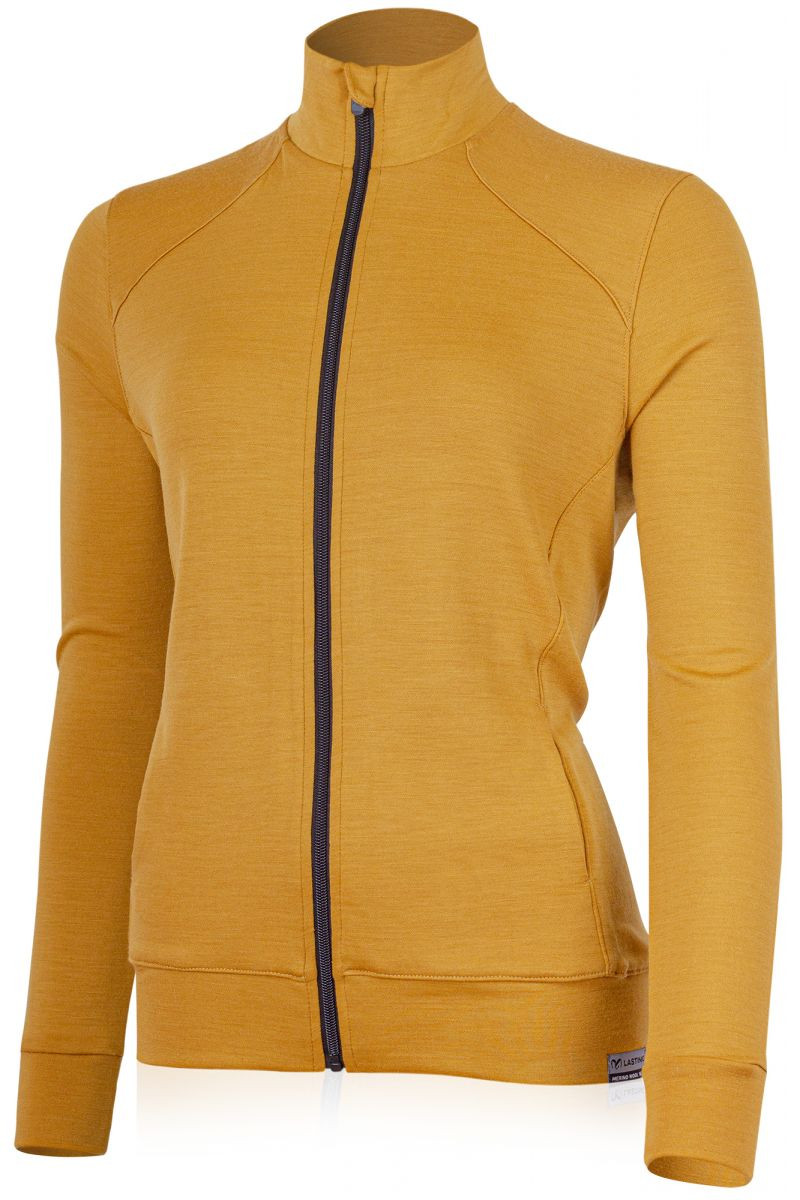 Lasting dámská merino mikina SARMINA 2429 hořčicová Velikost: S 8596445045963