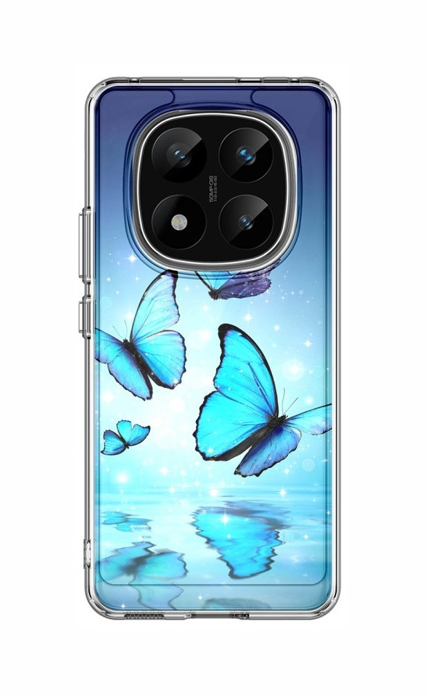 Kryt TopQ Image Xiaomi Redmi Note 14 Pro+ 5G pevný Modří motýlci 136935