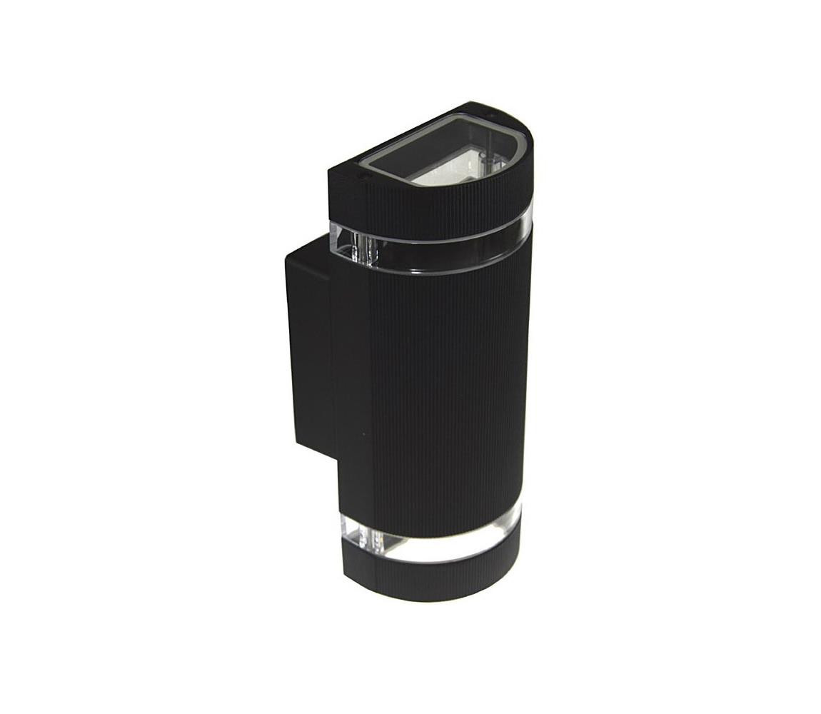 Venkovní nástěnné svítidlo KORTEK 2xGU10/30W/230V IP44 černá
