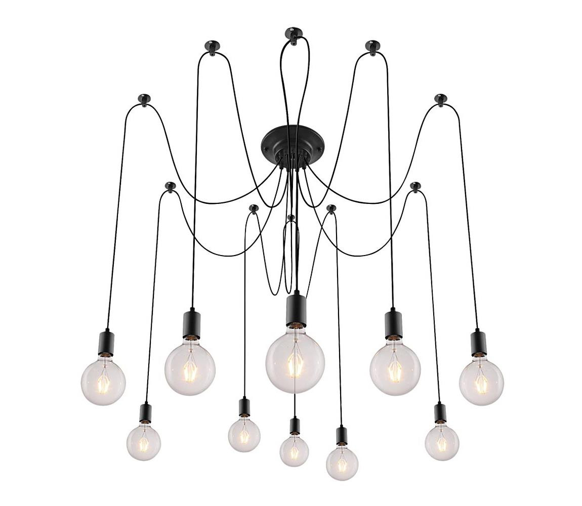 Rabalux Rabalux 2224 - Lustr CASPAR 10xE27/60W/230V černá